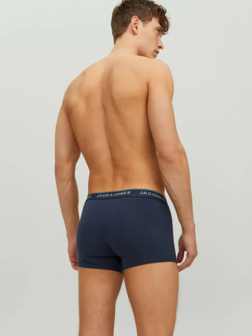 JACK & JONES Jacvincent trunks (2-pack), heren boxers normale lengte, blauw