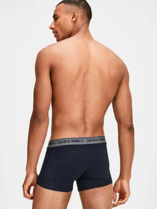 JACK & JONES Jacvincent trunks (2-pack), heren boxers normale lengte, blauw