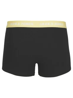 JACK & JONES Jacvito solid trunks (7-pack), heren boxers normale lengte, zwart