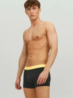 JACK & JONES Jacvito solid trunks (7-pack), heren boxers normale lengte, zwart