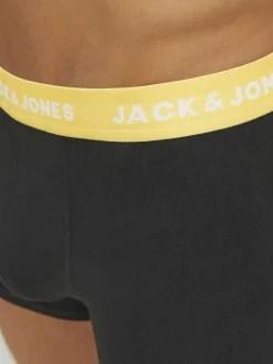 JACK & JONES Jacvito solid trunks (7-pack), heren boxers normale lengte, zwart
