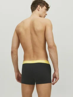 JACK & JONES Jacvito solid trunks (7-pack), heren boxers normale lengte, zwart