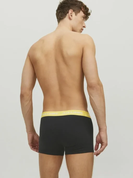 JACK & JONES Jacvito solid trunks (7-pack), heren boxers normale lengte, zwart