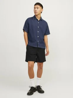 JACK & JONES Jaiden Summer Jogger Short loose fit, heren korte broek, zwart