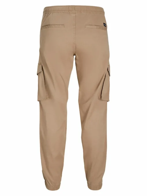 JACK & JONES Kane Noah Cuffed Cargo loose fit, heren cargo broek, camel bruin