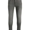 JACK & JONES Liam Original loose fit, heren jeans, grijs denim