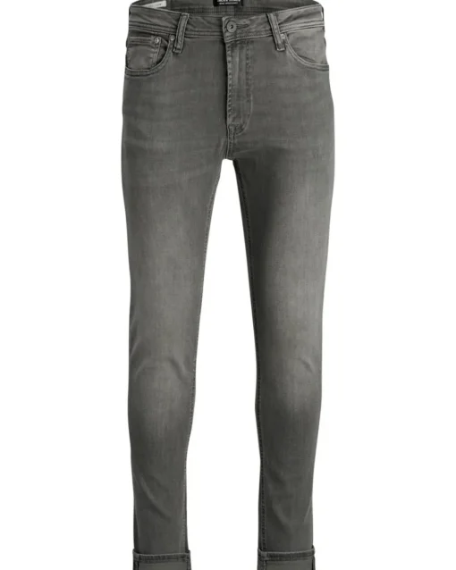 JACK & JONES Liam Original loose fit, heren jeans, grijs denim