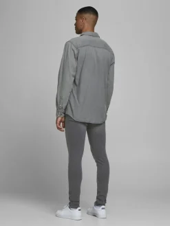 JACK & JONES Liam Original loose fit, heren jeans, grijs denim