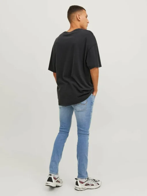 JACK & JONES Liam Original loose fit, heren jeans, denimblauw