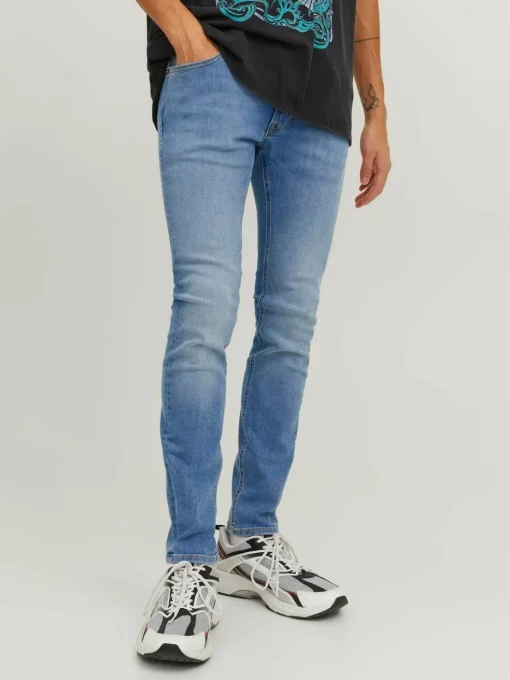 JACK & JONES Liam Original loose fit, heren jeans, denimblauw