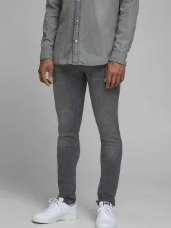 JACK & JONES Liam Original loose fit, heren jeans, grijs denim