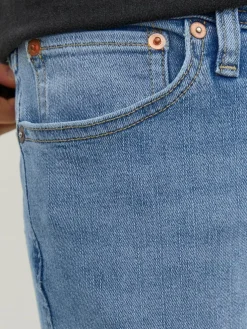 JACK & JONES Liam Original loose fit, heren jeans, denimblauw