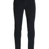 JACK & JONES Marco Connor Black loose fit, heren chino, zwart