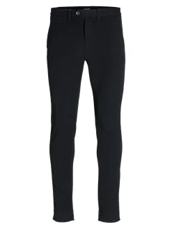 JACK & JONES Marco Connor Black loose fit, heren chino, zwart