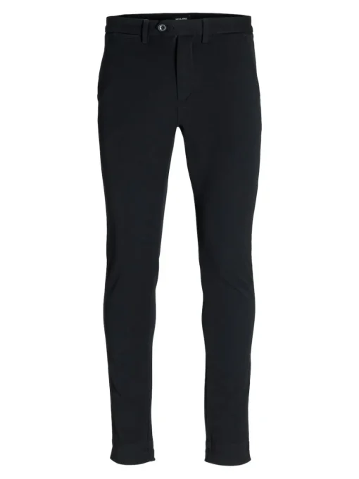 JACK & JONES Marco Connor Black loose fit, heren chino, zwart