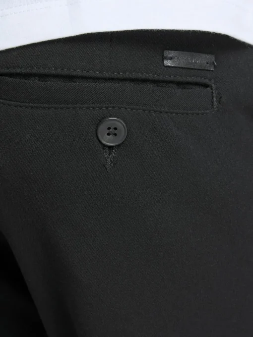 JACK & JONES Marco Connor Black loose fit, heren chino, zwart