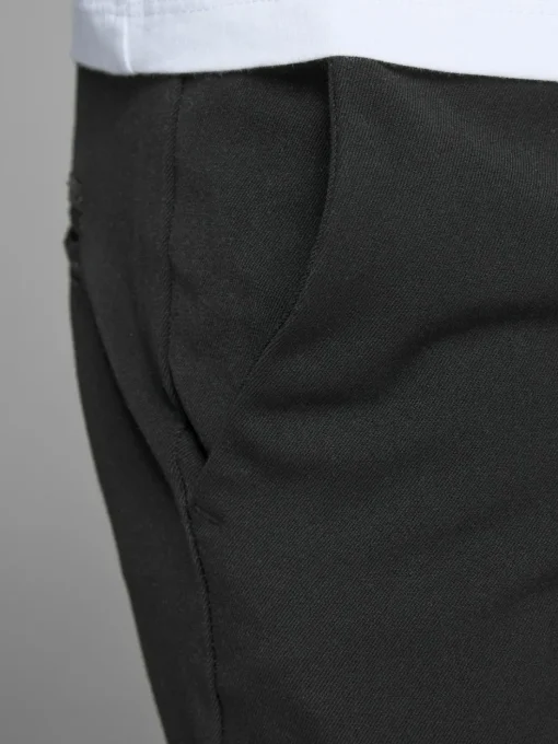 JACK & JONES Marco Connor Black loose fit, heren chino, zwart