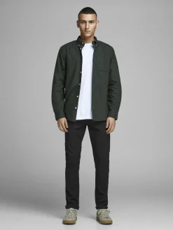 JACK & JONES Marco Connor Black loose fit, heren chino, zwart