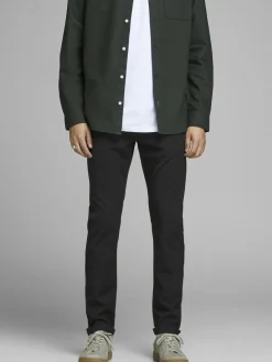 JACK & JONES Marco Connor Black loose fit, heren chino, zwart