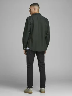 JACK & JONES Marco Connor Black loose fit, heren chino, zwart