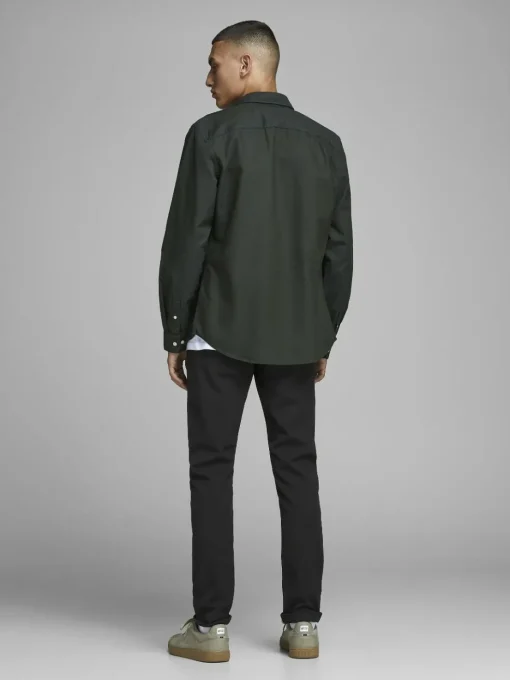 JACK & JONES Marco Connor Black loose fit, heren chino, zwart