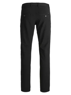 JACK & JONES Marco Connor Black loose fit, heren chino, zwart