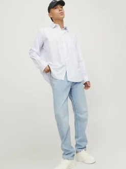JACK & JONES Mike Original loose fit, heren jeans, denimblauw