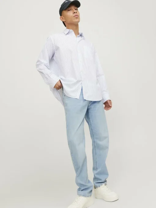 JACK & JONES Mike Original loose fit, heren jeans, denimblauw