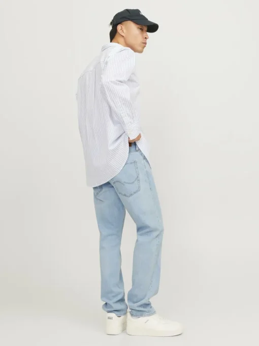 JACK & JONES Mike Original loose fit, heren jeans, denimblauw
