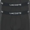 Lacoste Boxer Trunks (3-pack), heren boxers microfiber kort, zwart
