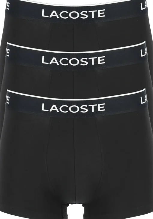 Lacoste Boxer Trunks (3-pack), heren boxers kort, zwart
