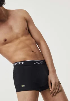 Lacoste Boxer Trunks (3-pack), heren boxers kort, zwart