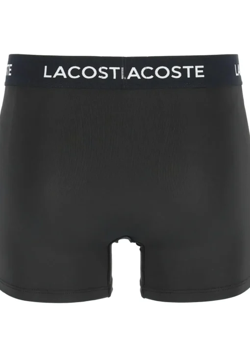 Lacoste Boxer Trunks (3-pack), heren boxers microfiber kort, zwart