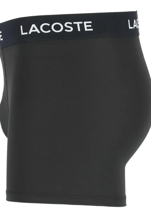 Lacoste Boxer Trunks (3-pack), heren boxers microfiber kort, zwart