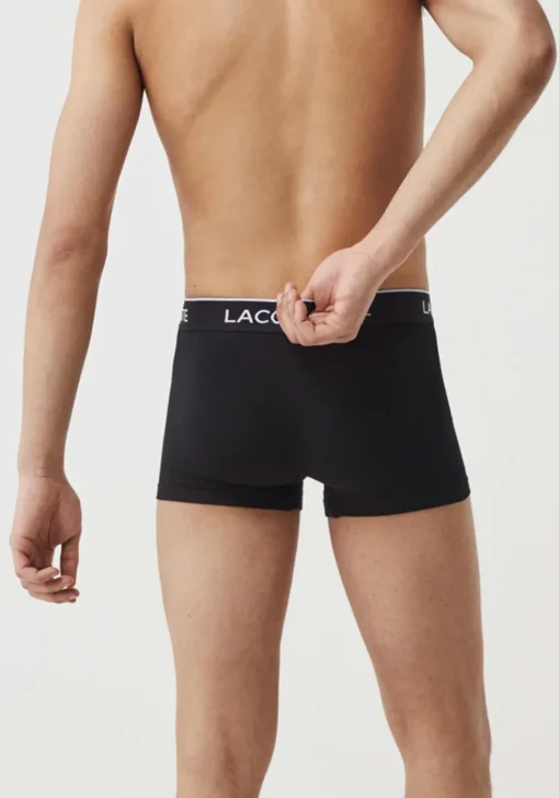 Lacoste Boxer Trunks (3-pack), heren boxers kort, zwart