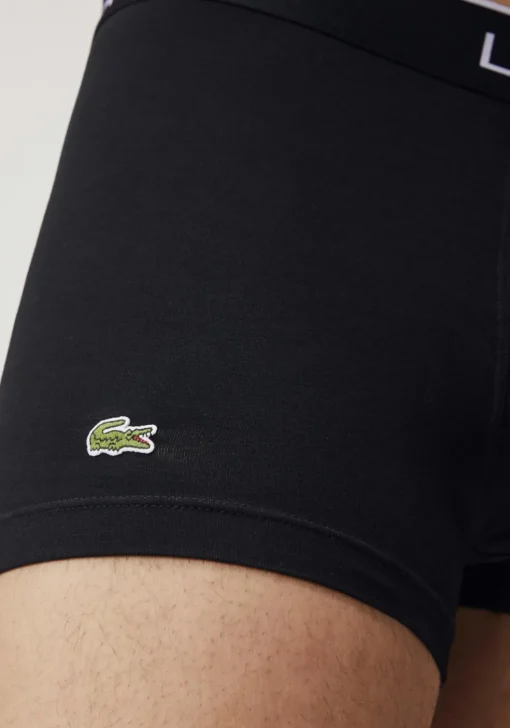 Lacoste Boxer Trunks (3-pack), heren boxers kort, zwart