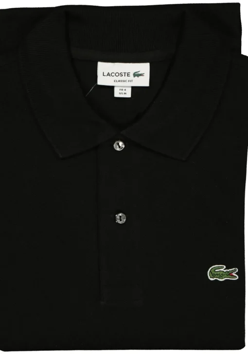 Lacoste Classic Fit polo, zwart