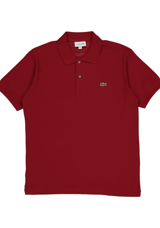 Lacoste Classic Fit polo, bordeaux rood