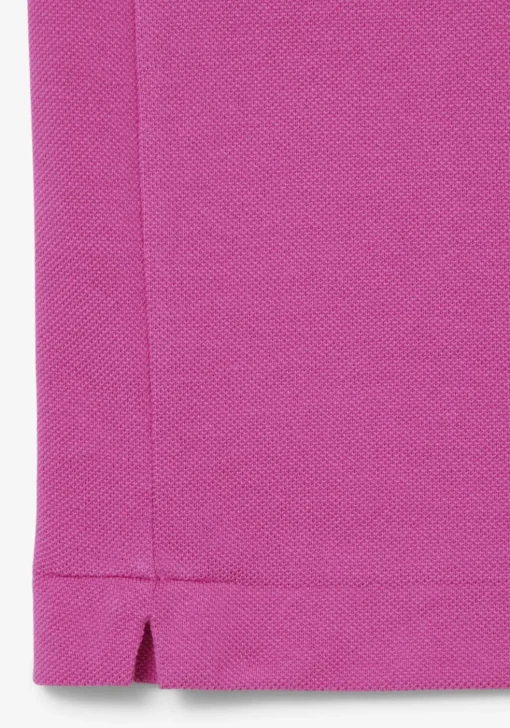Lacoste Classic Fit polo, malva fuchsia roze