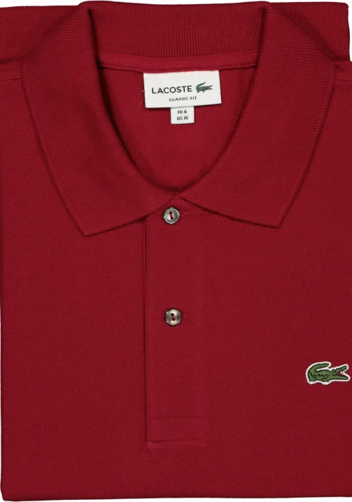 Lacoste Classic Fit polo, bordeaux rood