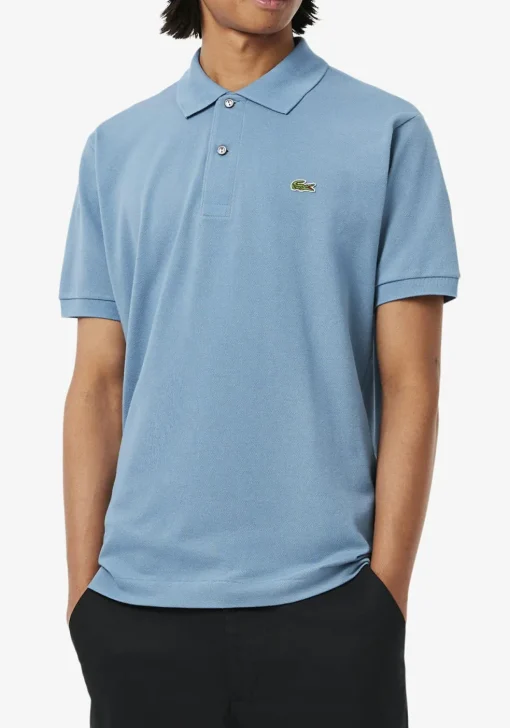 Lacoste Classic Fit polo, leisteen blauw grijs