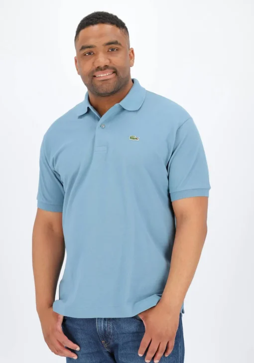 Lacoste Classic Fit polo, leisteen blauw grijs