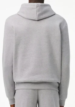 Lacoste heren hoodie sweatshirt, lichtgrijs melange