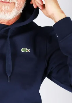 Lacoste heren hoodie sweatshirt, marine blauw