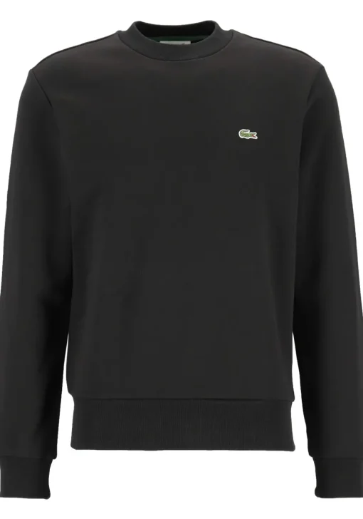 Lacoste heren sweatshirt, zwart