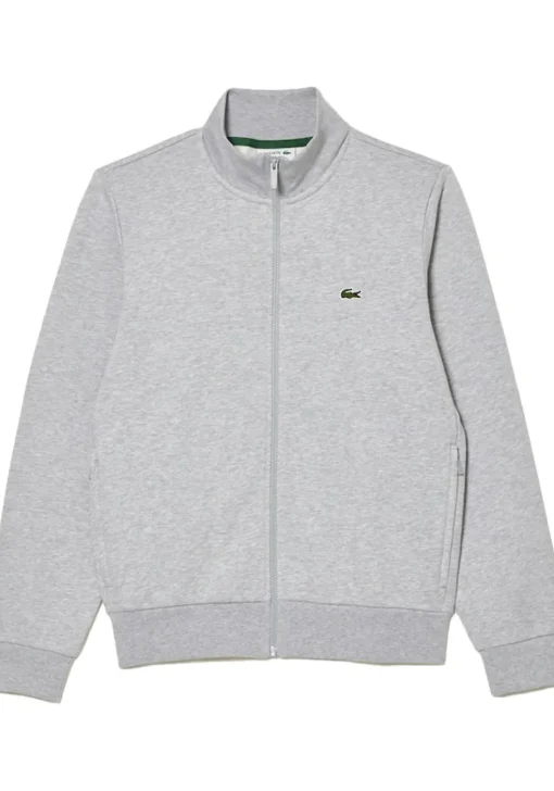 Lacoste heren sweatvest, lichtgrijs melange