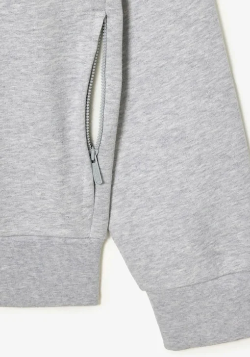 Lacoste heren sweatvest, lichtgrijs melange