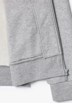 Lacoste heren sweatvest, lichtgrijs melange