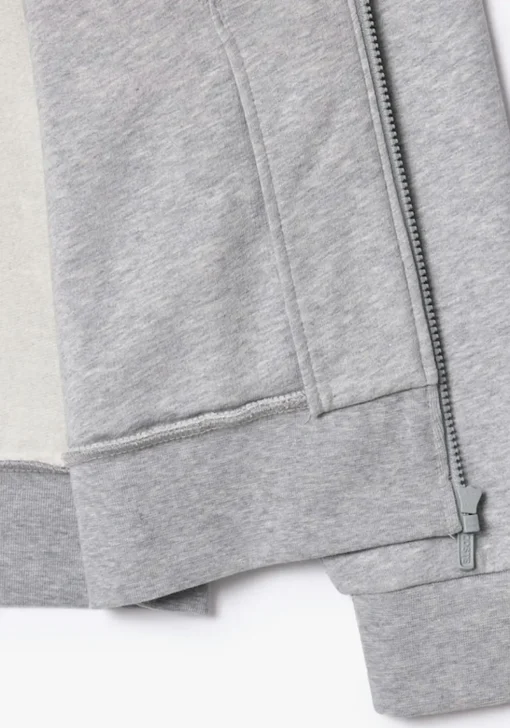 Lacoste heren sweatvest, lichtgrijs melange
