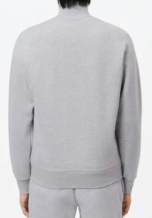 Lacoste heren sweatvest, lichtgrijs melange
